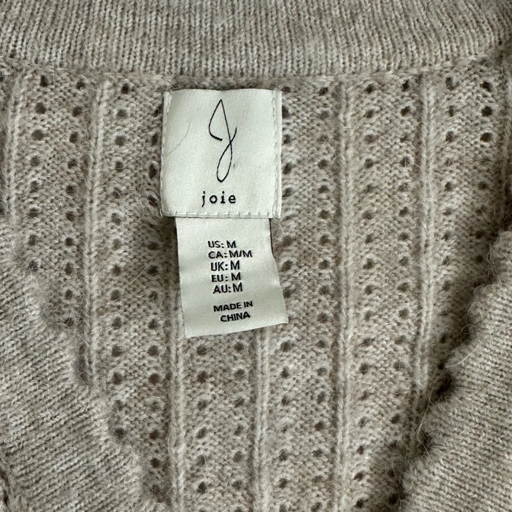REVOLVE Joie Pearl Button V Neck Cardigan Cottagecore Romantic Minimalist Sz M